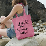 Hello summer vibes | 100% Cotton tote bag - Adnil Creations