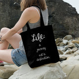 Life: a journey not a destination | 100% Cotton tote bag - Adnil Creations