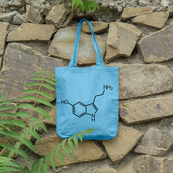 Serotonin molecule | 100% Cotton tote bag - Adnil Creations