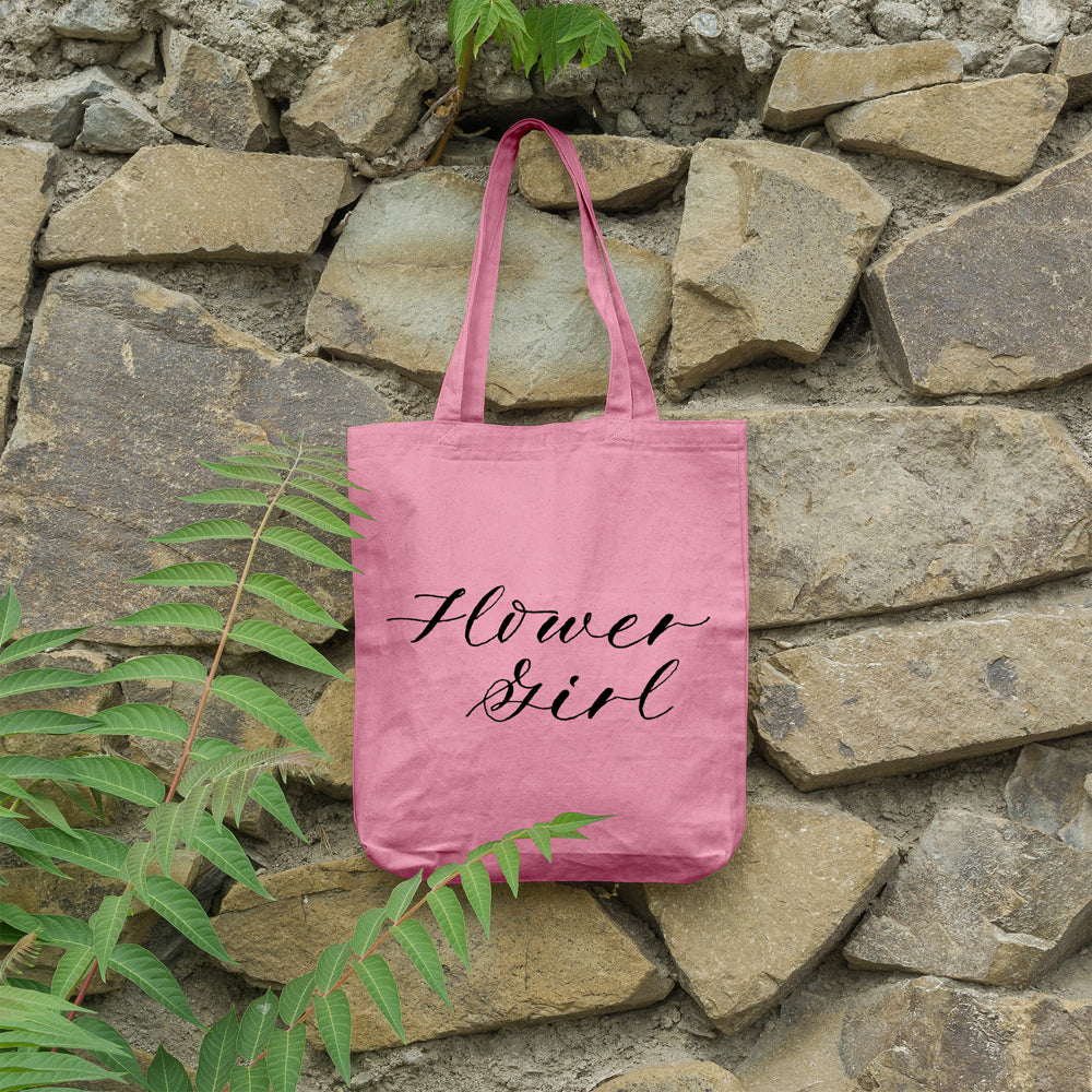 Flower girl | 100% Cotton tote bag - Adnil Creations