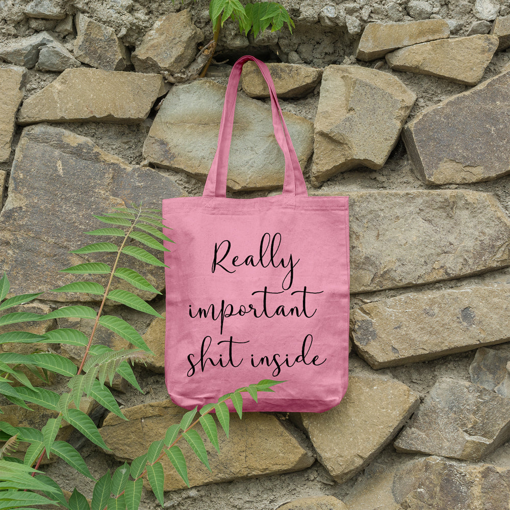 Really important shit inside | 100% Cotton tote bag - Adnil Creations