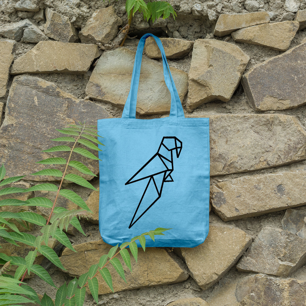Geometric parrot | 100% Cotton tote bag - Adnil Creations