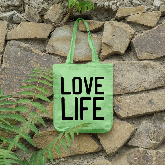 Love life | 100% Cotton tote bag - Adnil Creations