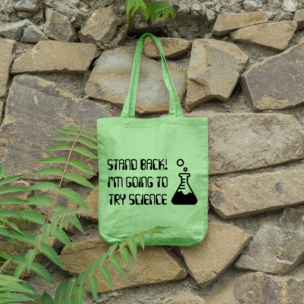 Stand back I'm going to try science | 100% Cotton tote bag - Adnil Creations