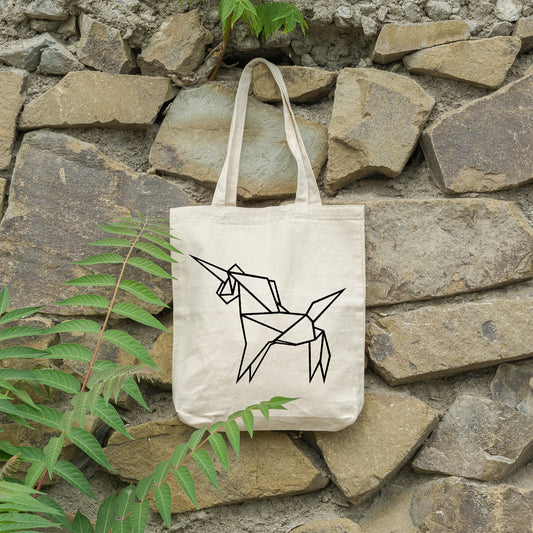 Geometric unicorn | 100% Cotton tote bag - Adnil Creations