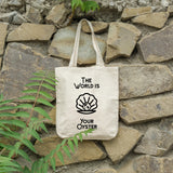 The world is your oyster | 100% Cotton tote bag - Adnil Creations