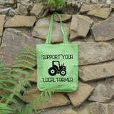 Support your local farmer | 100% Cotton tote bag - Adnil Creations