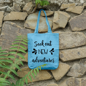 Seek out new adventures | 100% Cotton tote bag - Adnil Creations