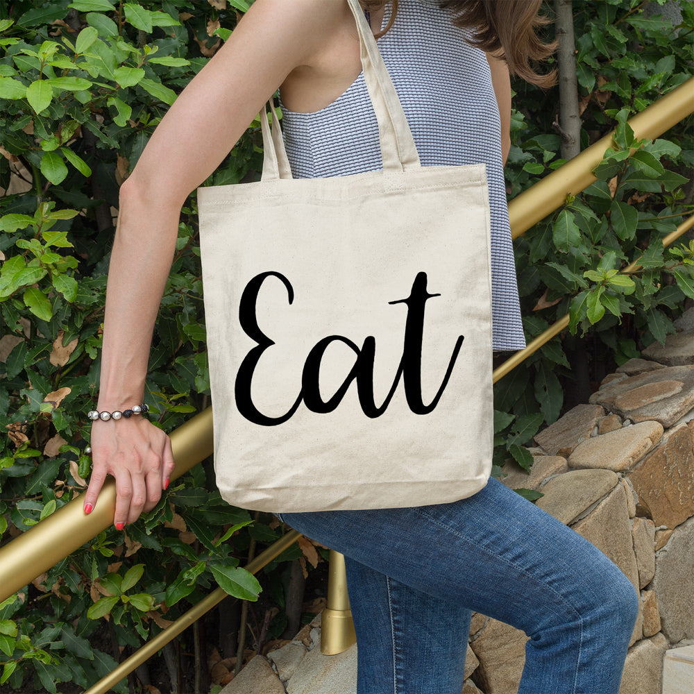 Eat | 100% Cotton tote bag - Adnil Creations