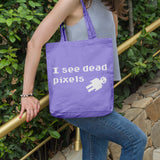 I see dead pixels | 100% Cotton tote bag - Adnil Creations