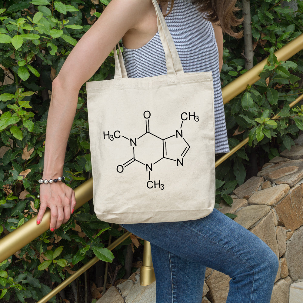 Caffeine molecule | 100% Cotton tote bag - Adnil Creations