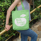 Best teacher ever | 100% Cotton tote bag - Adnil Creations