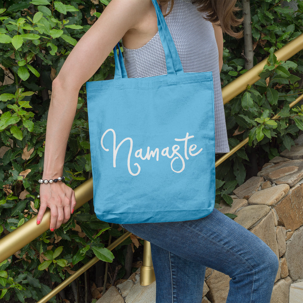 Namaste | 100% Cotton tote bag - Adnil Creations