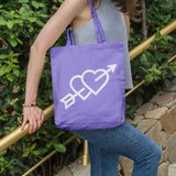 Love hearts with arrow | 100% Cotton tote bag - Adnil Creations