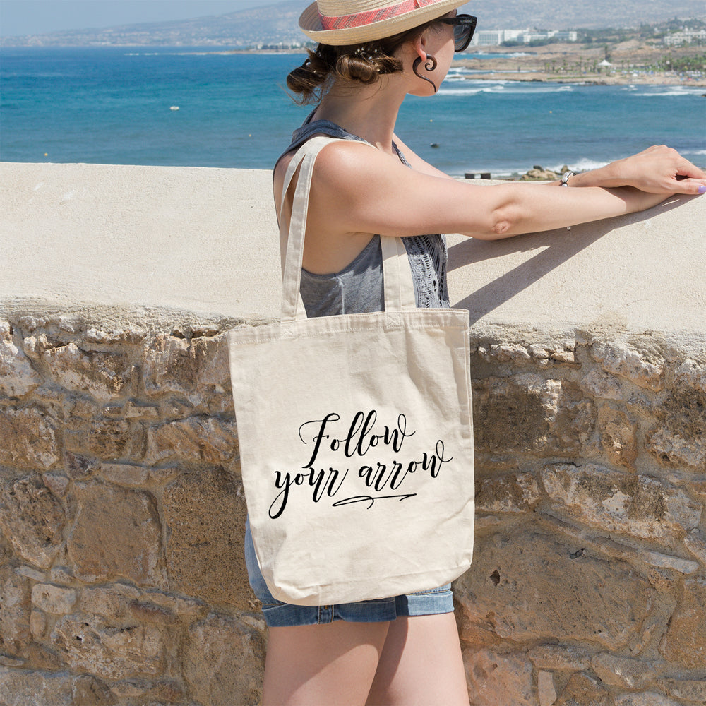 Follow your arrow | 100% Cotton tote bag - Adnil Creations