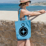 Magnetic compass | 100% Cotton tote bag - Adnil Creations