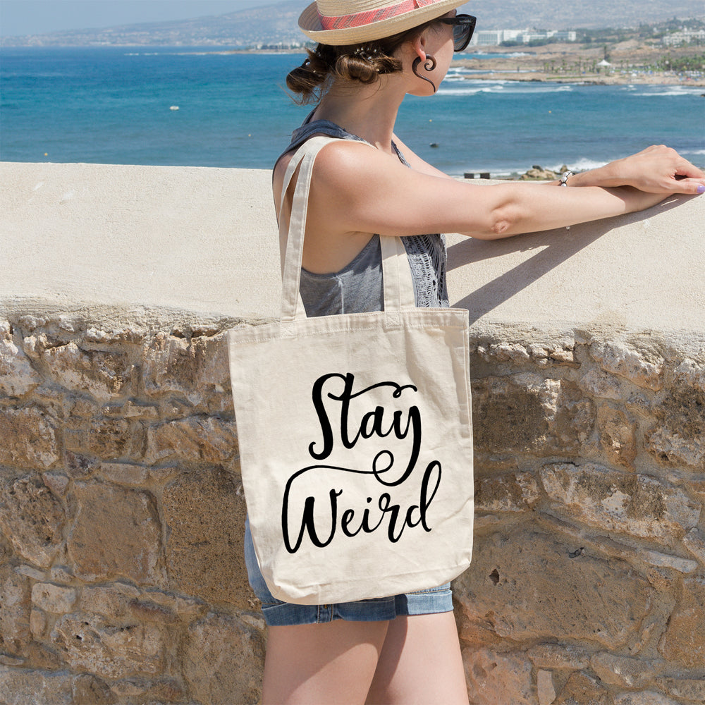 Stay weird | 100% Cotton tote bag - Adnil Creations