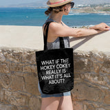 What if the hokey cokey really is what it's all about | 100% Cotton tote bag - Adnil Creations