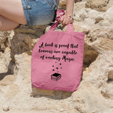 A book is proof that humans are capable of working magic | 100% Cotton tote bag - Adnil Creations