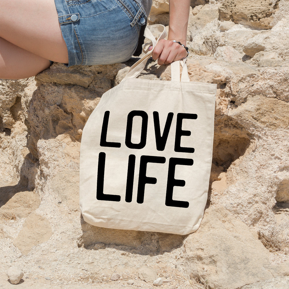 Love life | 100% Cotton tote bag - Adnil Creations