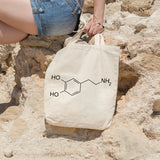 Dopamine molecule | 100% Cotton tote bag - Adnil Creations