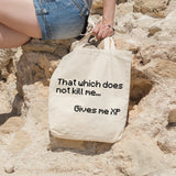 That which does not kill me gives me XP | 100% Cotton tote bag - Adnil Creations