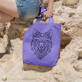 Abstract wolf | 100% Cotton tote bag - Adnil Creations
