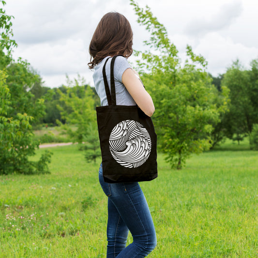 Japanese wave | 100% Cotton tote bag - Adnil Creations