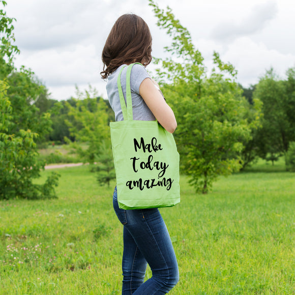 Make today amazing | 100% Cotton tote bag - Adnil Creations