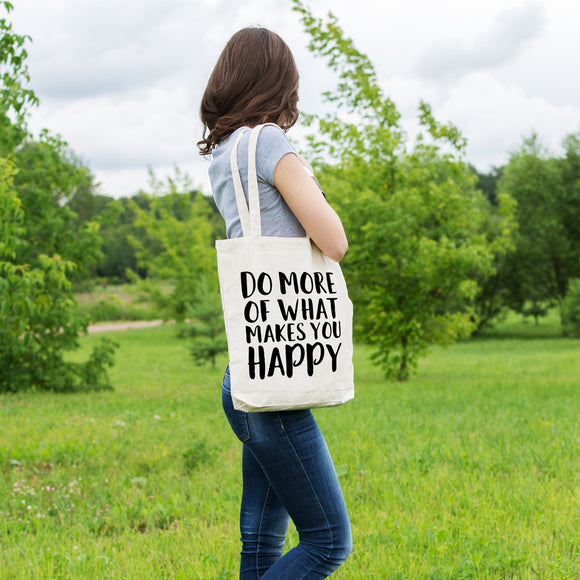 Do more of what makes you happy | 100% Cotton tote bag - Adnil Creations
