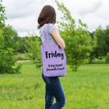 Friday is my second favourite F word | 100% Cotton tote bag - Adnil Creations