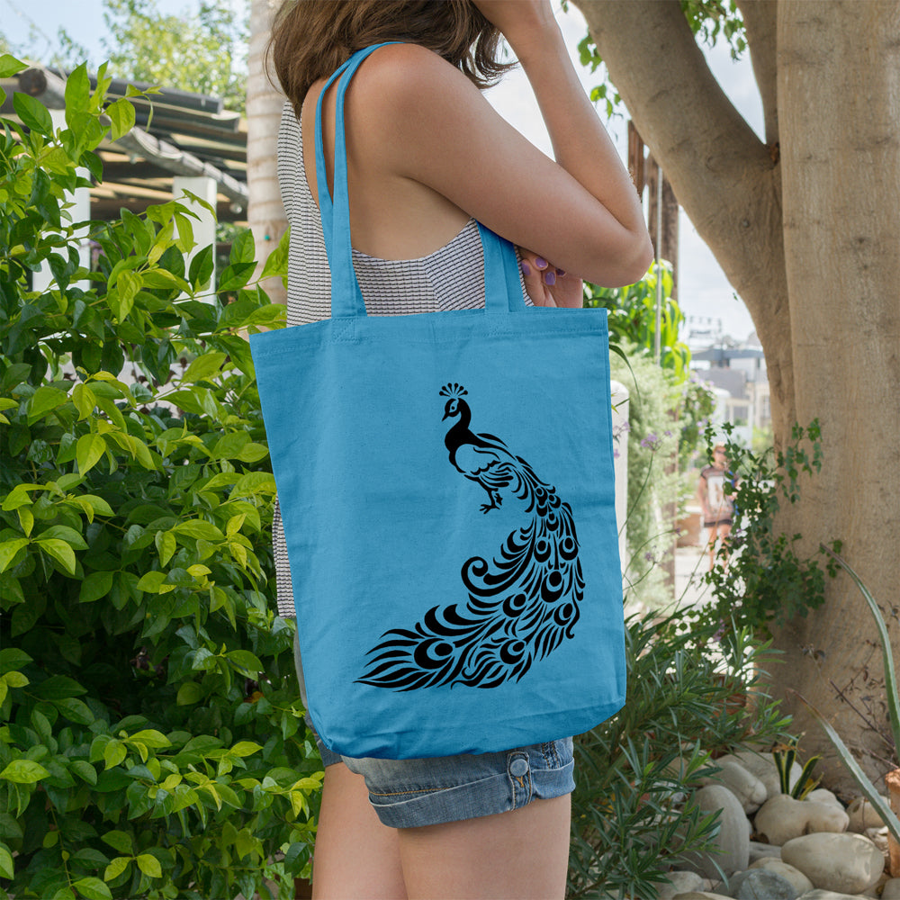 Peacock | 100% Cotton tote bag - Adnil Creations