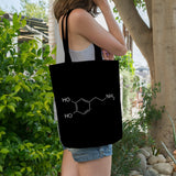 Dopamine molecule | 100% Cotton tote bag - Adnil Creations