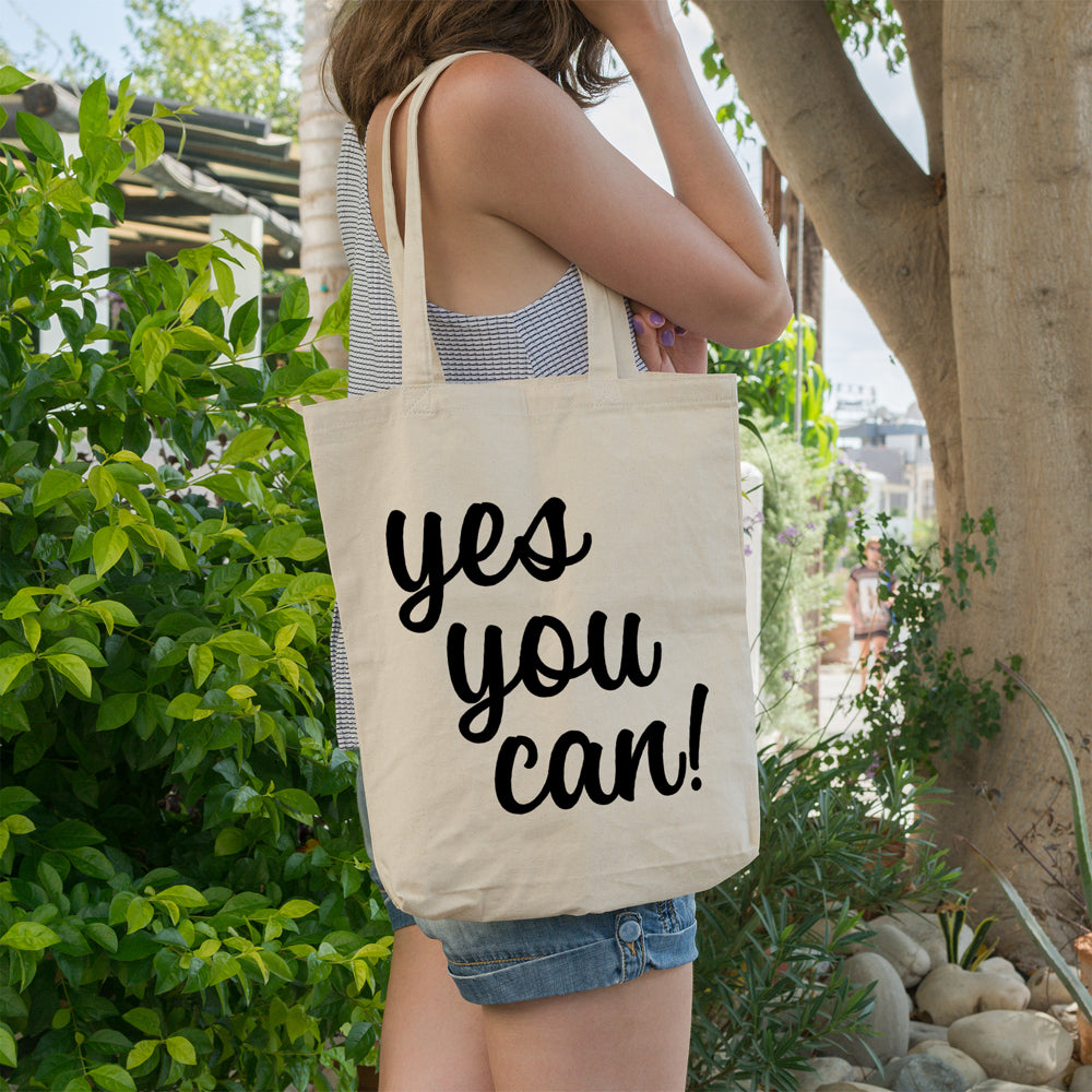 Yes you can | 100% Cotton tote bag - Adnil Creations