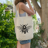 Honey bee | 100% Cotton tote bag - Adnil Creations