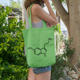 Serotonin molecule | 100% Cotton tote bag - Adnil Creations
