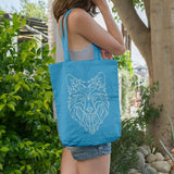 Abstract wolf | 100% Cotton tote bag - Adnil Creations
