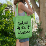 Seek out new adventures | 100% Cotton tote bag - Adnil Creations