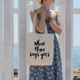 What Mum says goes | 100% Cotton tote bag - Adnil Creations