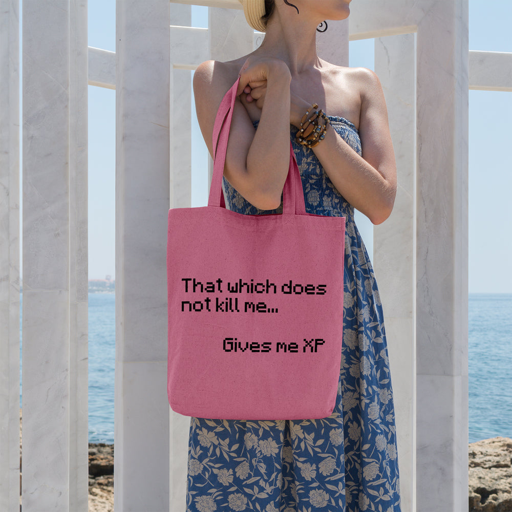 That which does not kill me gives me XP | 100% Cotton tote bag - Adnil Creations