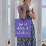 Seek out new adventures | 100% Cotton tote bag - Adnil Creations