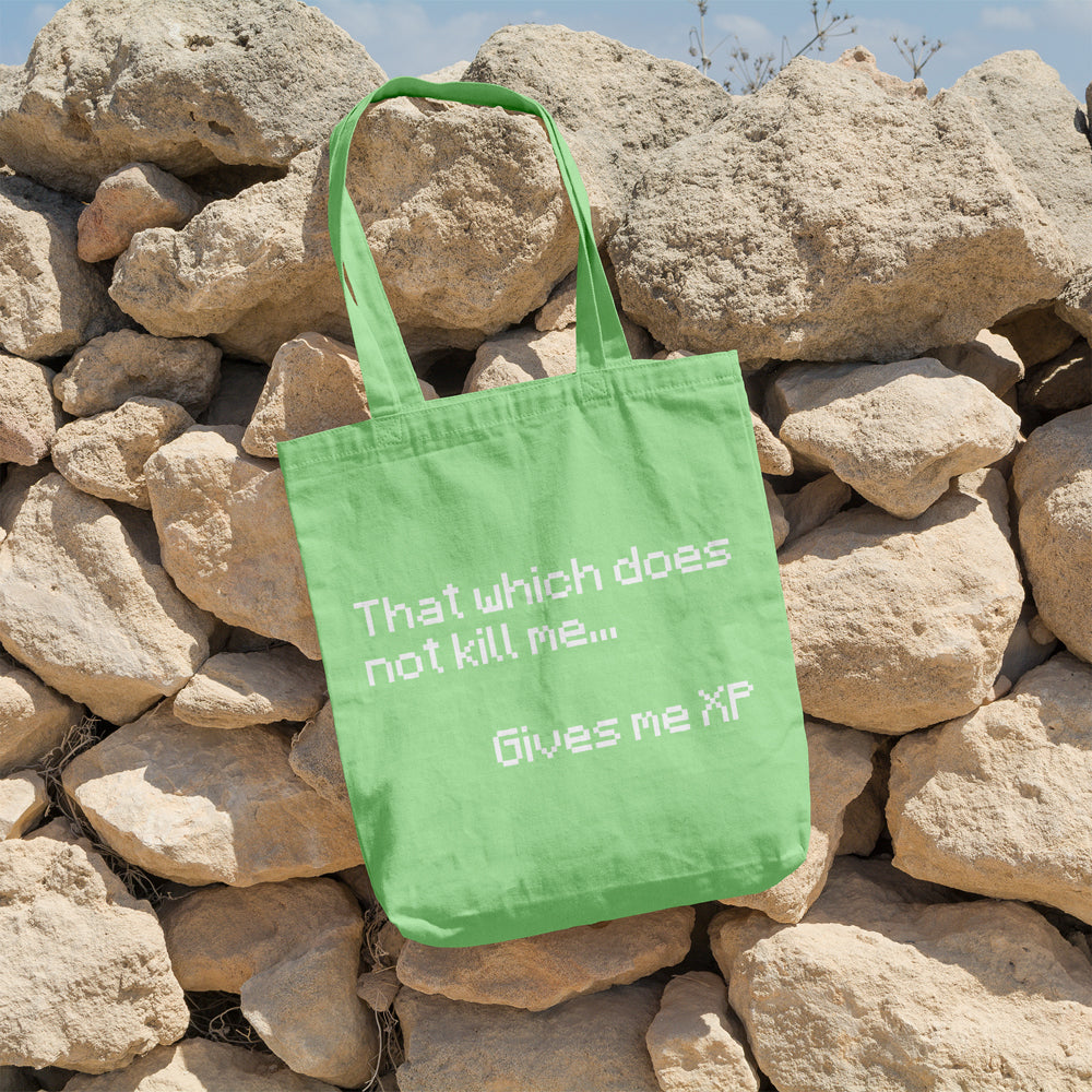 That which does not kill me gives me XP | 100% Cotton tote bag - Adnil Creations