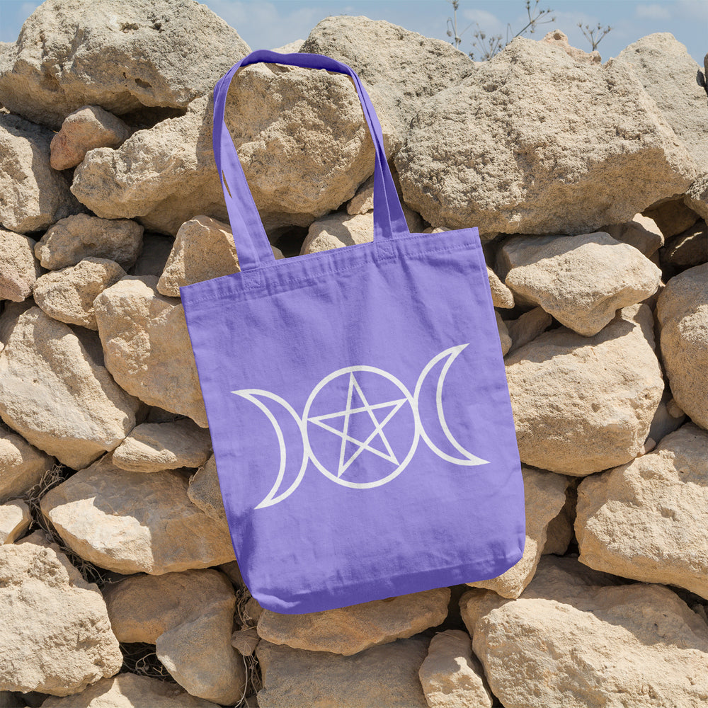Pagan triple moon | 100% Cotton tote bag - Adnil Creations