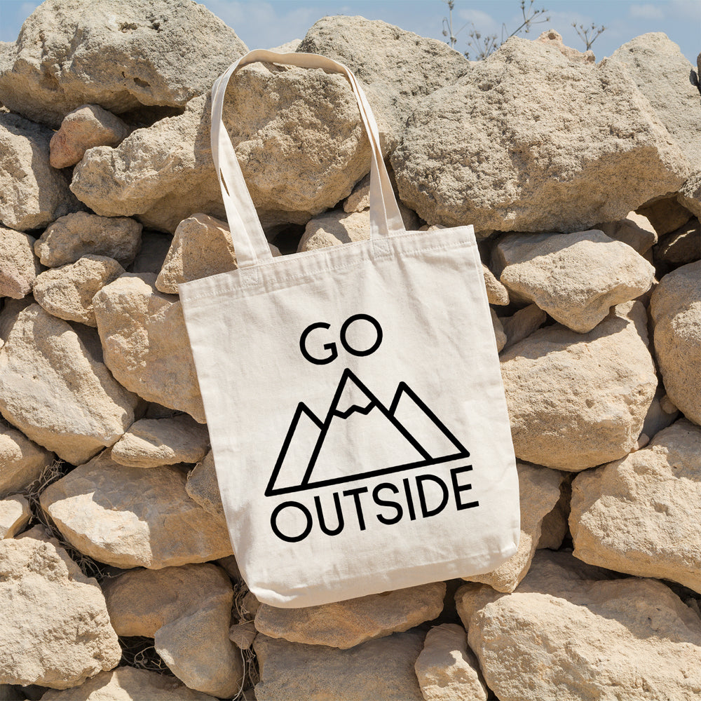 Go outside | 100% Cotton tote bag - Adnil Creations