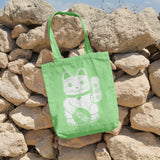 Japanese lucky cat | 100% Cotton tote bag - Adnil Creations