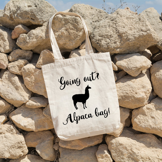 Alpaca bag | 100% Cotton tote bag - Adnil Creations