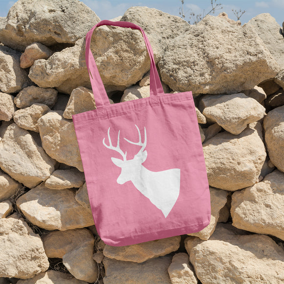 Stag head | 100% Cotton tote bag - Adnil Creations