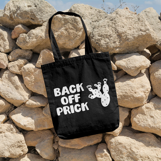Back off prick | 100% Cotton tote bag - Adnil Creations