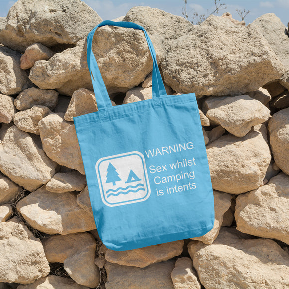 Sex whilst camping is intents | 100% Cotton tote bag - Adnil Creations