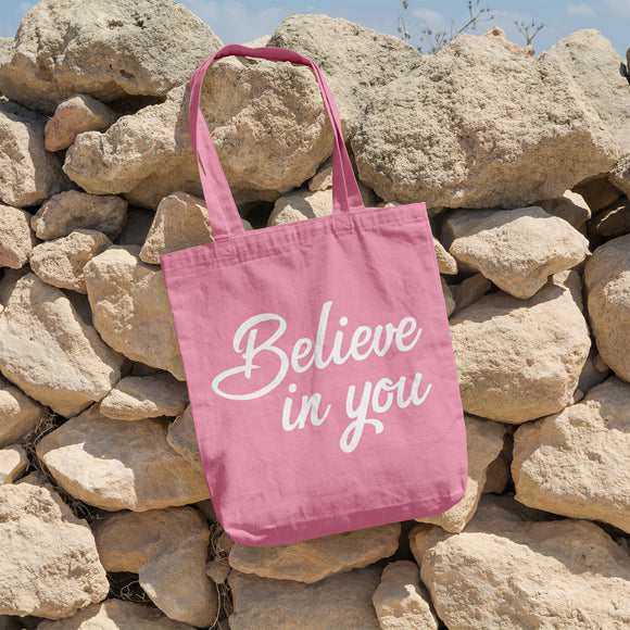 Believe in you | 100% Cotton tote bag - Adnil Creations